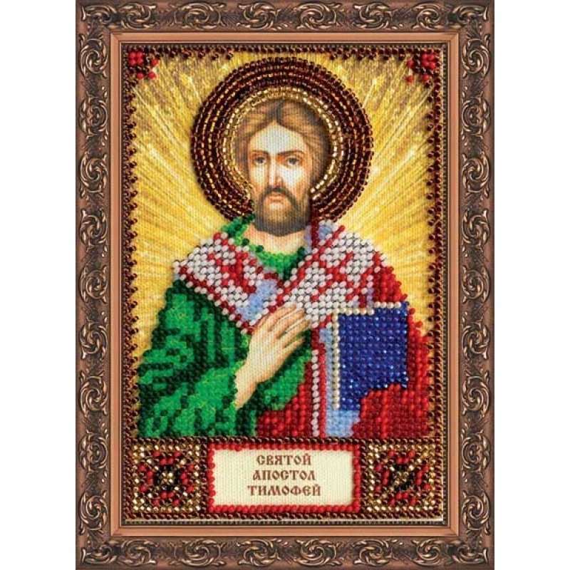 The kit for a bead stiching mini icons of saints Saint Timothy Abris Art AAM-075