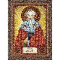 The kit for a bead stiching mini icons of saints St. Gregory Abris Art AAM-081