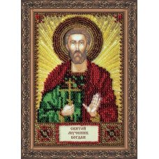 The kit for a bead stiching mini icons of saints Saint Bogdan Abris Art AAM-083