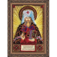 The kit for a bead stiching mini icons of saints Saint Benjamin Abris Art AAM-085