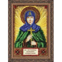 The kit for a bead stiching mini icons of saints Saint Vasilisa Abris Art AAM-086