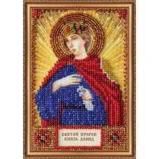 Набор для вышивки бисером именной мини-иконы Святой Давид Абрис Арт ААМ-098