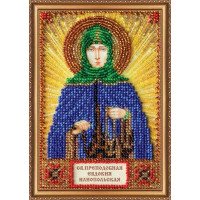 The kit for a bead stiching mini icons of saints Saint Evdokia Abris Art AAM-100