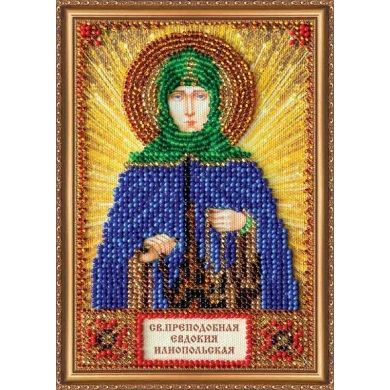 Набір для вишивання бісером іменної міні-ікони Свята Євдокія Абріс Арт ААМ-100
