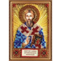 Набор для вышивки бисером именной мини-иконы Святой Савва (Савелий) Абрис Арт ААМ-101