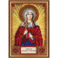 The kit for a bead stiching mini icons of saints Saint Anfisa Abris Art AAM-103