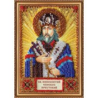 The kit for a bead stiching mini icons of saints Saint Innocent Abris Art AAM-104
