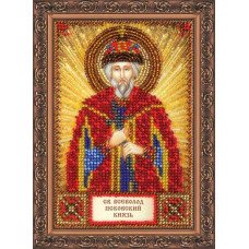 The kit for a bead stiching mini icons of saints Saint Vsevolod Abris Art AAM-110