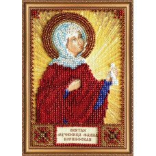 The kit for a bead stiching mini icons of saints Saint Faina Abris Art AAM-115