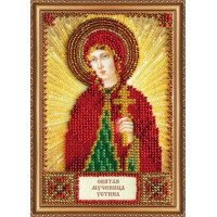 The kit for a bead stiching mini icons of saints Holy Ustin (Ustinha) Abris Art AAM-120