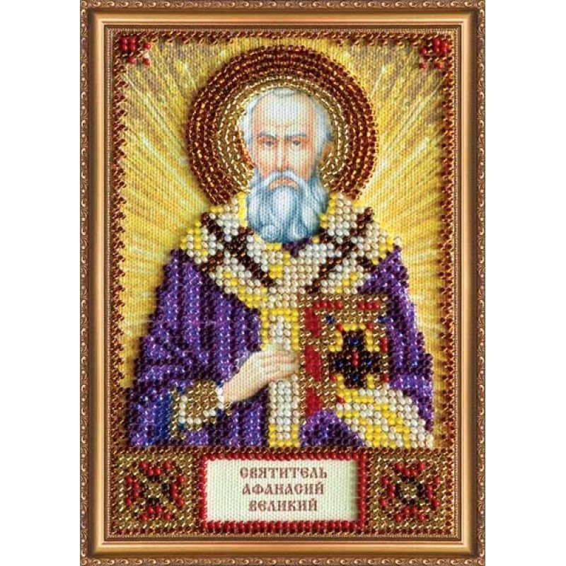 Набір для вишивання бісером іменної міні-ікони Святий Афанасій Абріс Арт ААМ-121