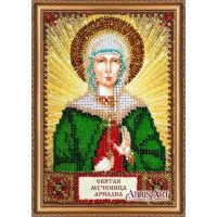 The kit for a bead stiching mini icons of saints Holy Ariadne (Arina) Abris Art AAM-128