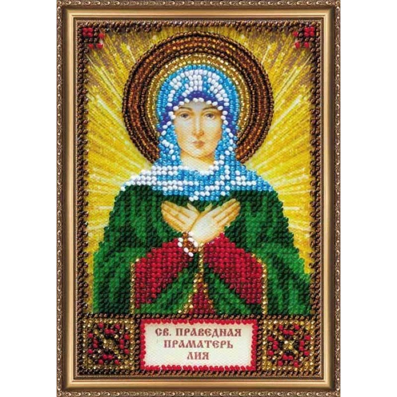 The kit for a bead stiching mini icons of saints Holy Leah Abris Art AAM-131