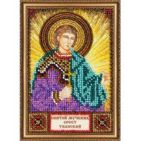 Набор для вышивки бисером именной мини-иконы Святой Орест Абрис Арт ААМ-132