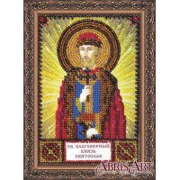 The kit for a bead stiching mini icons of saints Saint Svyatoslav Abris Art AAM-135