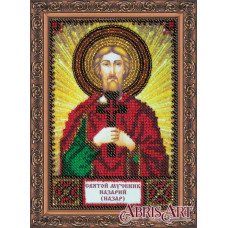 Набор для вышивки бисером именной мини-иконы Святой Назарий (Назар) Абрис Арт ААМ-136