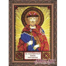 The kit for a bead stiching mini icons of saints Saint Rostislav Abris Art AAM-138