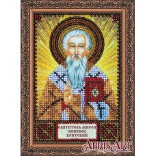 Набор для вышивки бисером именной мини-иконы Святой Мирон Абрис Арт ААМ-139