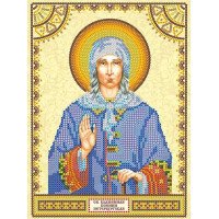Схема для вышивки иконы бисером  Святая Ксения Абрис Арт АСК-028
