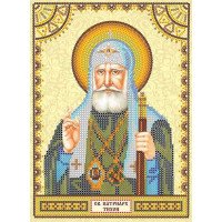 Схема для вышивки иконы бисером  Святой Тихон Абрис Арт АСК-124