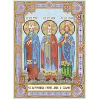 Charts icons for beading Icon Saints Gury, Aviv and Samon Abris Art ACK-161