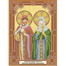 Charts icons for beading Icon Holy Prince Peter and Holy Princess Fevronia Abris Art ACK-162