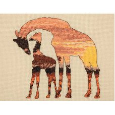 Cross Stitch Kits Anchor 5678000-05042 Giraffe Silhouette