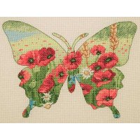 Cross Stitch Kits Anchor 5678000-05044 Butterfly Silhouette