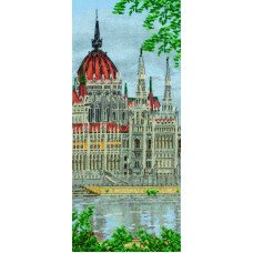 Набор для вышивки крестом Anchor PCE0810 Здание венгерского парламента