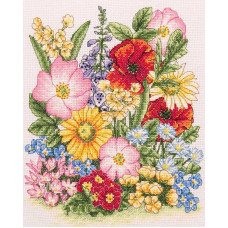 Cross Stitch Kits Anchor PCE961 Meadow Flowers