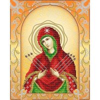 Pattern beading A-strochka AC3-024 Icon of Seven-shot Holy Mother of God (gold)