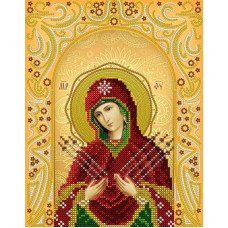 Pattern beading A-strochka AC4-008 Icon of Seven-shot Holy Mother of God
