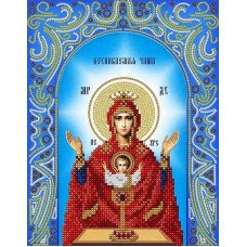 Схема для вишивання бісером А-строчка АС4-036 Ікона Божа Матір Ненапивана Чаша
