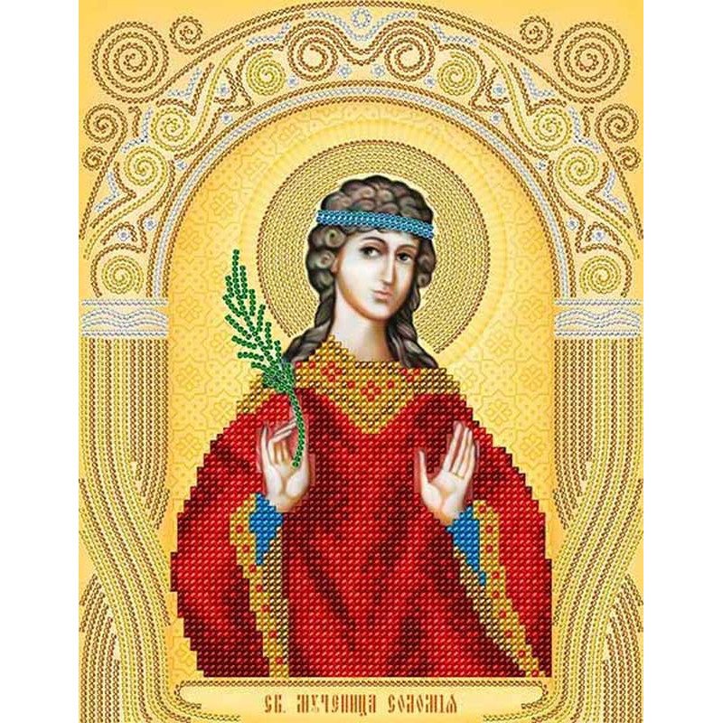 Pattern beading A-strochka AC4-089 Icon of St. Martyr Solomiya