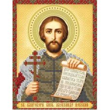 Pattern beading A-strochka AC5-019 Icon of St. Blessed Prince Alexander Nevsky