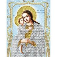 Pattern beading A-strochka AC5-065 Icon of Holy Mother of God Seeking for the Lost (silver)