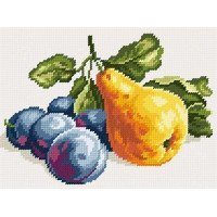 Kit for embroidery yarn on canvas with a pattern Quick Tapestry TH-92 Still life with a pear