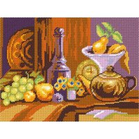 Набор для вышивки пряжей по канве с рисунком Quick Tapestry TL-01 Старинный натюрморт