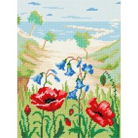 Набір для вишивання пряжею по канві з рисунком Quick Tapestry TL-13 Маки