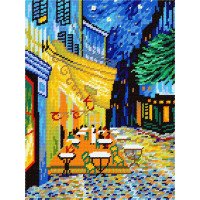Kit for embroidery yarn on canvas with a pattern Quick Tapestry TL-44 The Night Café