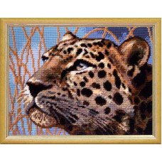Набор для вышивки пряжей по канве с рисунком Quick Tapestry TL-48 Леопард