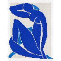Набор для вышивки пряжей по канве с рисунком Quick Tapestry TL-96 Синяя обнаженная, А. Матисс