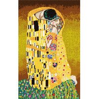 Kit for embroidery yarn on canvas with a pattern Quick Tapestry TS-93 Kiss