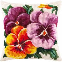 Pillow for cross-stitching Charіvnytsya Z-03 Violets
