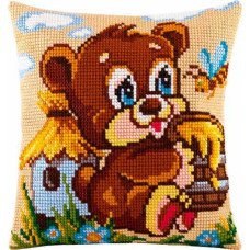 Pillow for cross-stitching Charіvnytsya Z-07 Bear-sweet tooth