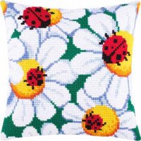 Pillow for cross-stitching Charіvnytsya Z-25 Ladybugs