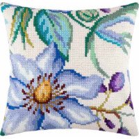 Pillow for cross-stitching Charіvnytsya Z-27 Clematis