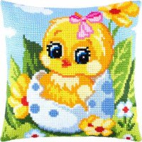 Pillow for cross-stitching Charіvnytsya Z-33 Just out of the egg (the girl)