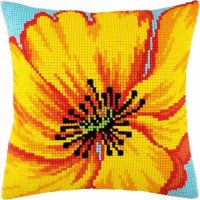 Pillow for cross-stitching Charіvnytsya Z-38 Yellow flower