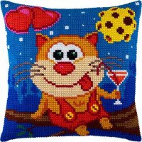 Pillow for cross-stitching Charіvnytsya Z-44 March cat